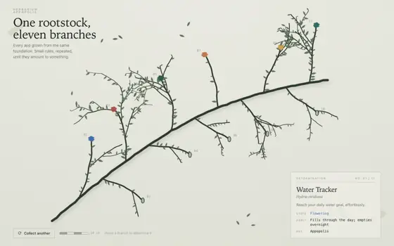 Herbarium on a desktop screen