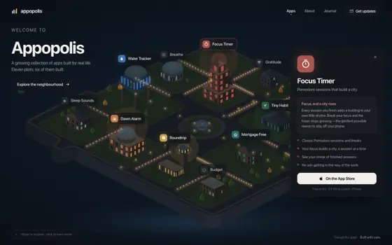Neighbourhood on a desktop screen