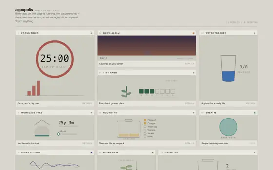 Instrument Rack on a desktop screen